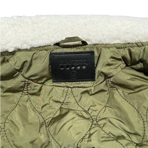 NWT! Blank NYC Take It Easy Faux Sherpa Aviator Jacket - Size XS - Picture 14 of 14